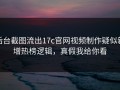 后台截图流出17c官网视频制作疑似新增热榜逻辑，真假我给你看