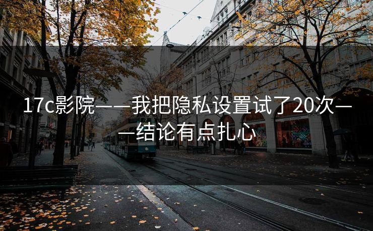 17c影院——我把隐私设置试了20次——结论有点扎心-第1张图片-17c.com - 免费高清视频社区